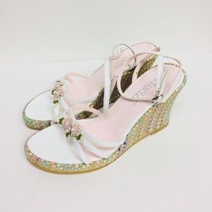 1990s Mudd Woven Wedge Heels